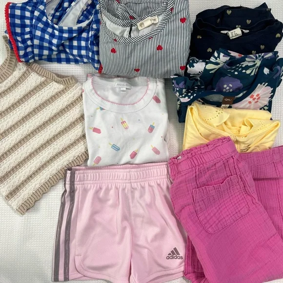 Girls Size 6 Bundle Adidas | Tea | H&M | Gap | 10 PIECES - Picture 2 of 16